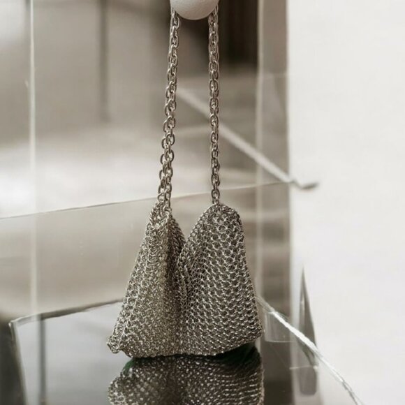 Bags | Vintage Silver Chainmail Bag | Poshmark